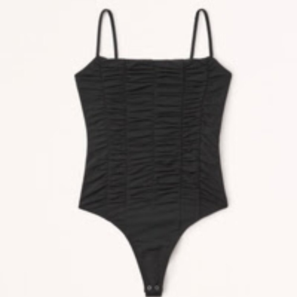 Abercrombie & Fitch: Women's Slinky Cami Ruched Bodysuit | NEW,  NEVER WORN